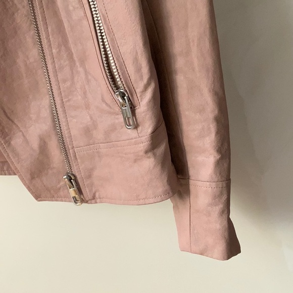 Blush pink faux leather jacket - Zara Basic - Picture 3 of 3